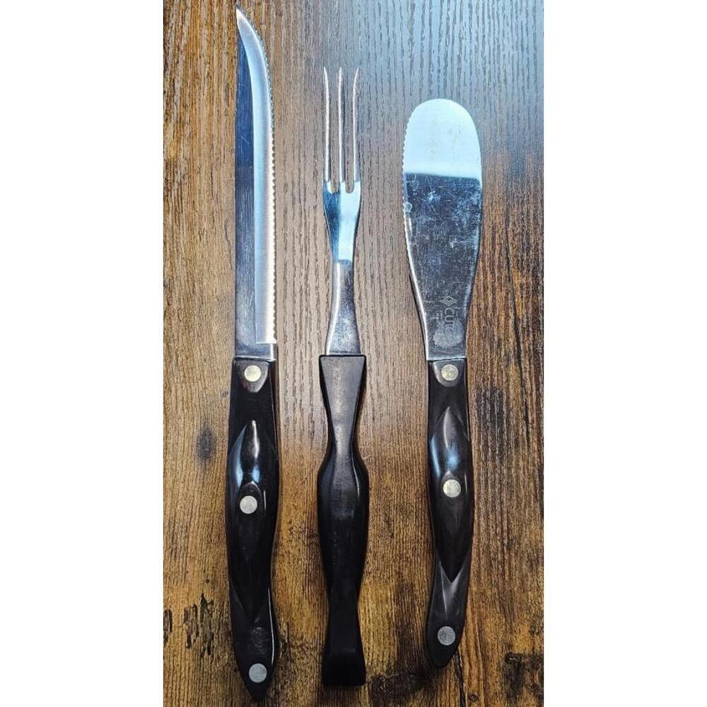 CUTCO Carving Set: 1729 KA Carver Knife, 1726 JJ Turning Fork, 1768 KA Spatula